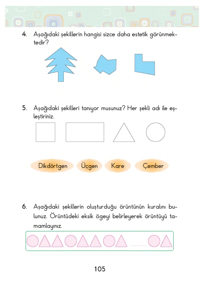 2. Sınıf Matematik Ders Kitabı Cevapları Pasifik Yayınları Sayfa 105