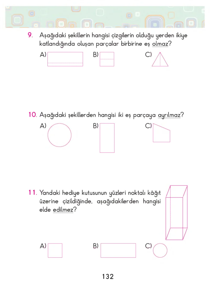 2. Sınıf Matematik Ders Kitabı Cevapları Pasifik Yayınları Sayfa 132
