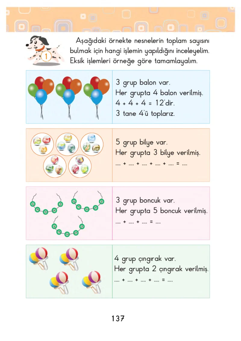 2. Sınıf Matematik Ders Kitabı Cevapları Pasifik Yayınları Sayfa 137