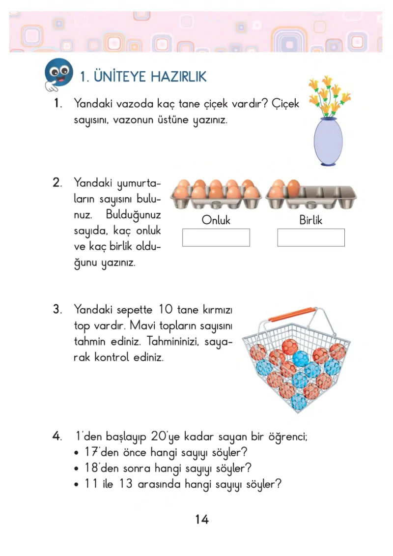2. Sınıf Matematik Ders Kitabı Cevapları Pasifik Yayınları Sayfa 14