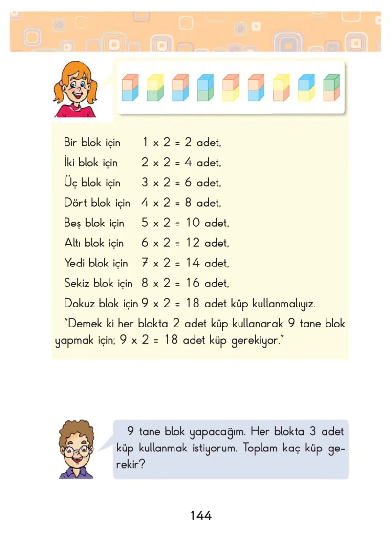 2. Sınıf Matematik Ders Kitabı Cevapları Pasifik Yayınları Sayfa 144
