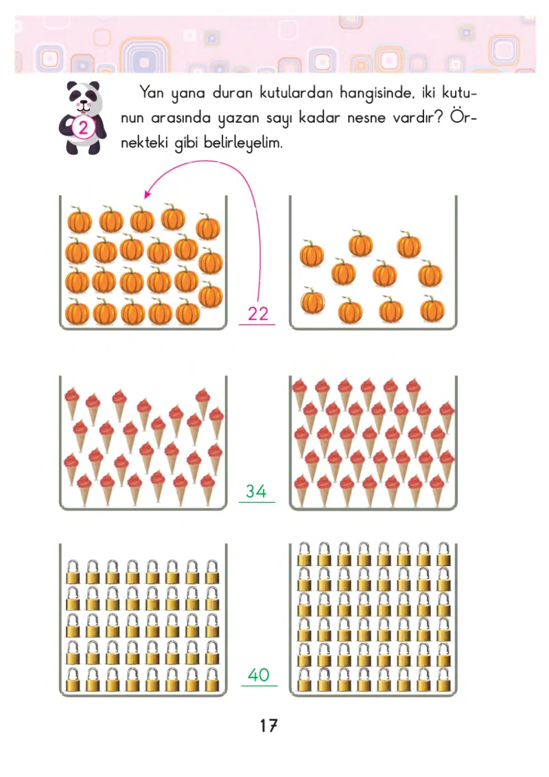 2. Sınıf Matematik Ders Kitabı Cevapları Pasifik Yayınları Sayfa 17