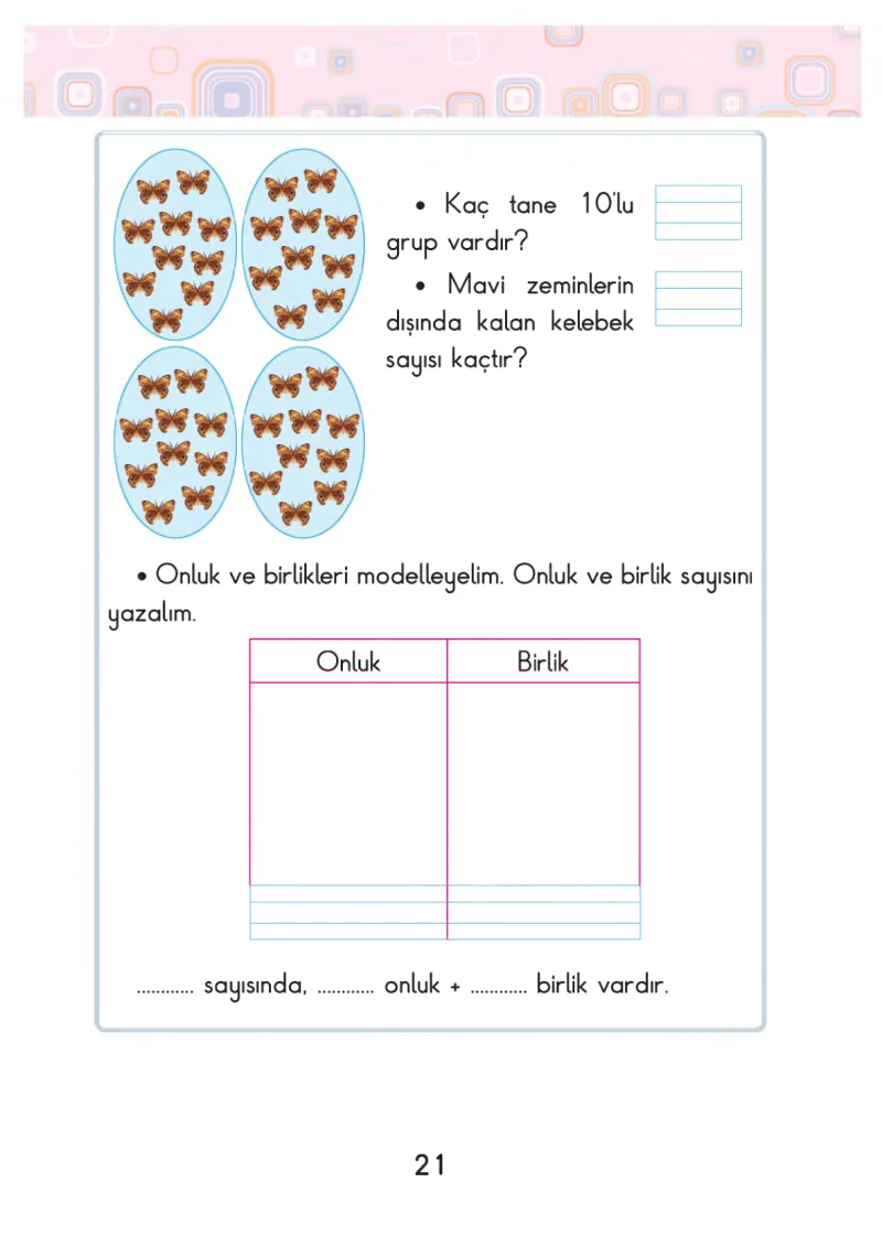 2. Sınıf Matematik Ders Kitabı Cevapları Pasifik Yayınları Sayfa 21