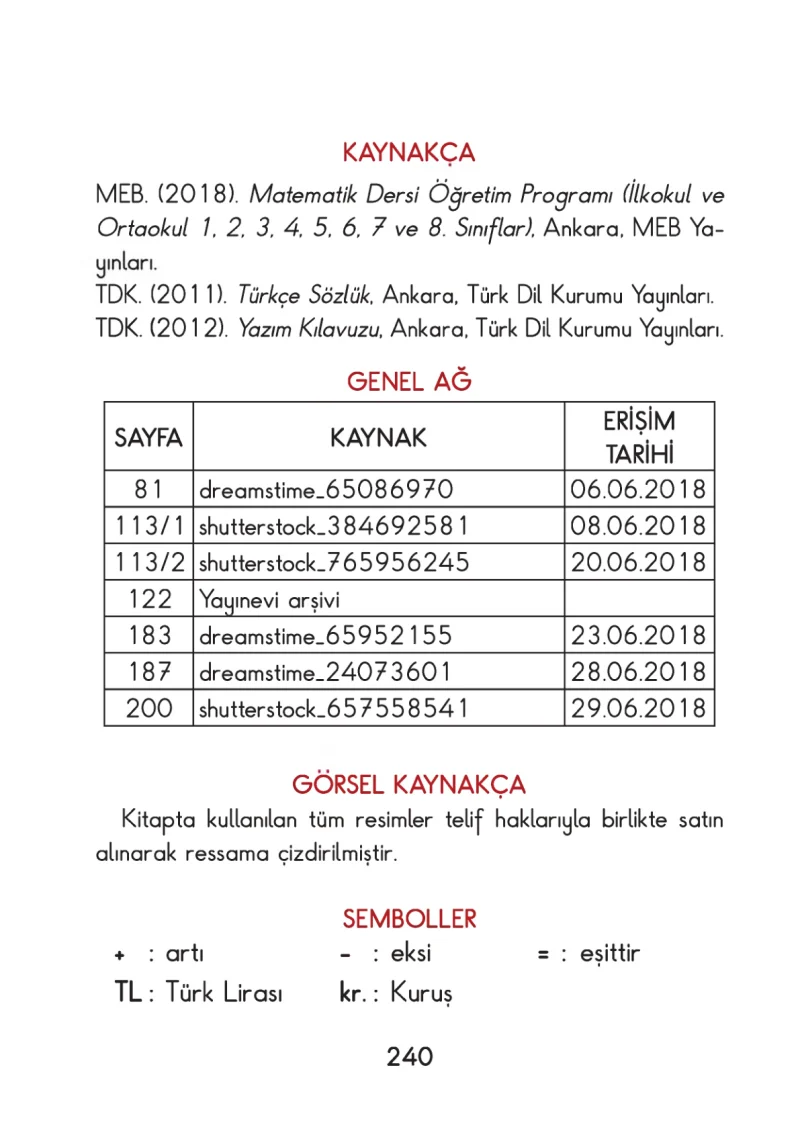 2. Sınıf Matematik Ders Kitabı Cevapları Pasifik Yayınları Sayfa 240