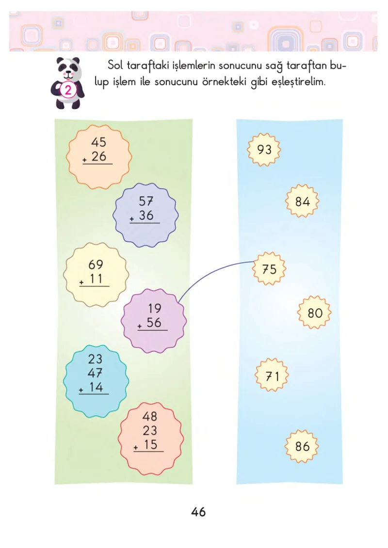 2. Sınıf Matematik Ders Kitabı Cevapları Pasifik Yayınları Sayfa 46