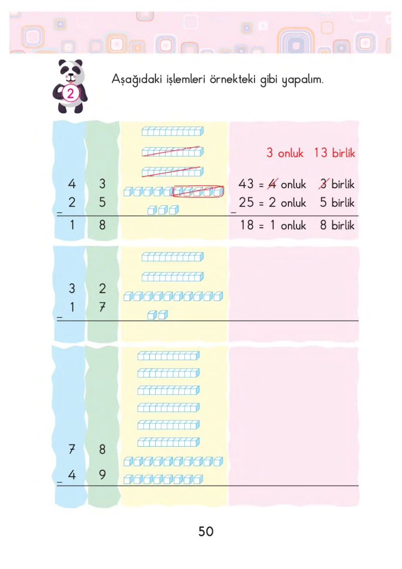 2. Sınıf Matematik Ders Kitabı Cevapları Pasifik Yayınları Sayfa 50