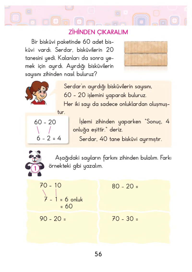 2. Sınıf Matematik Ders Kitabı Cevapları Pasifik Yayınları Sayfa 56