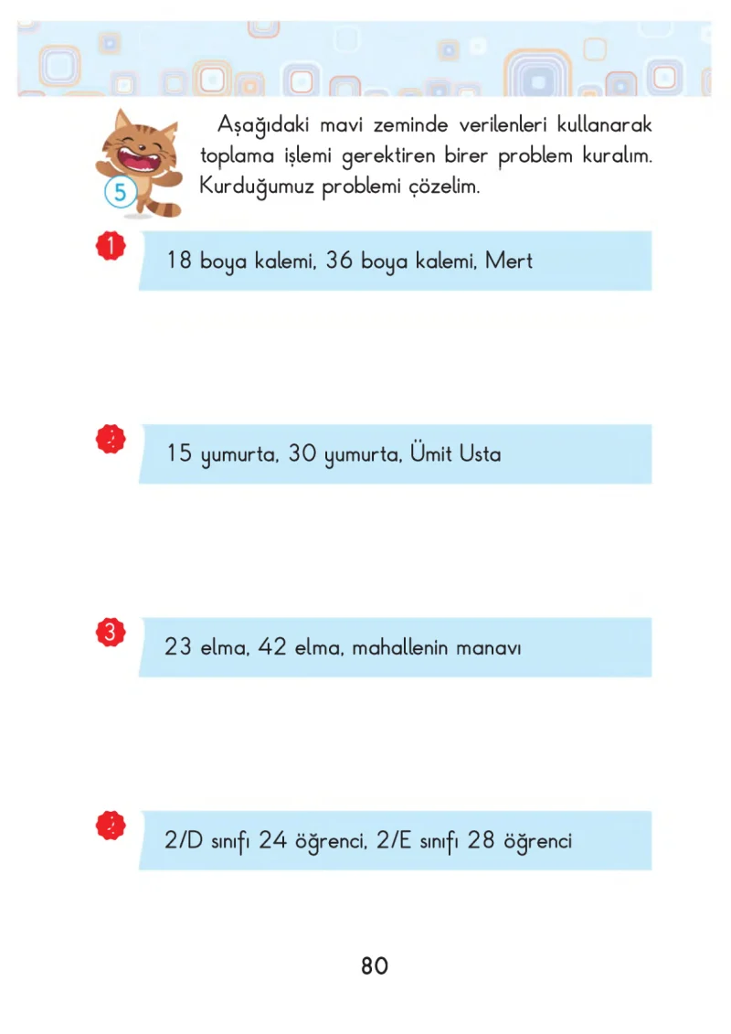 2. Sınıf Matematik Ders Kitabı Cevapları Pasifik Yayınları Sayfa 80