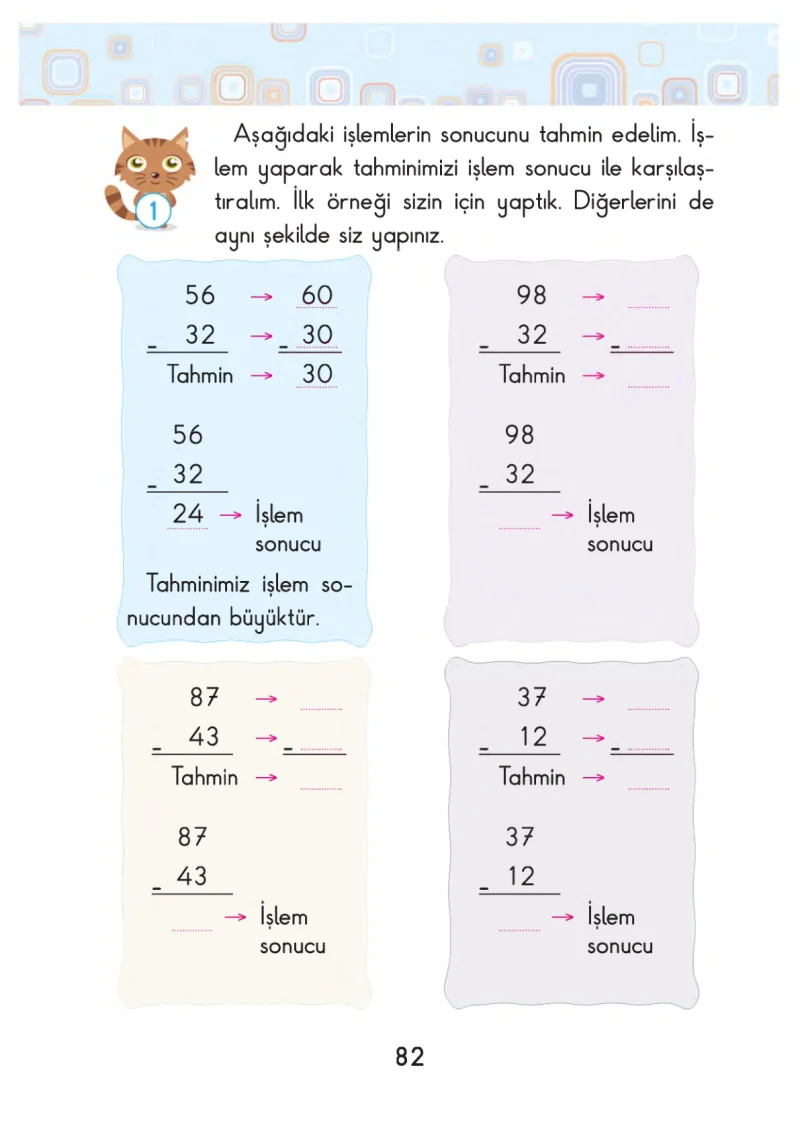 2. Sınıf Matematik Ders Kitabı Cevapları Pasifik Yayınları Sayfa 82