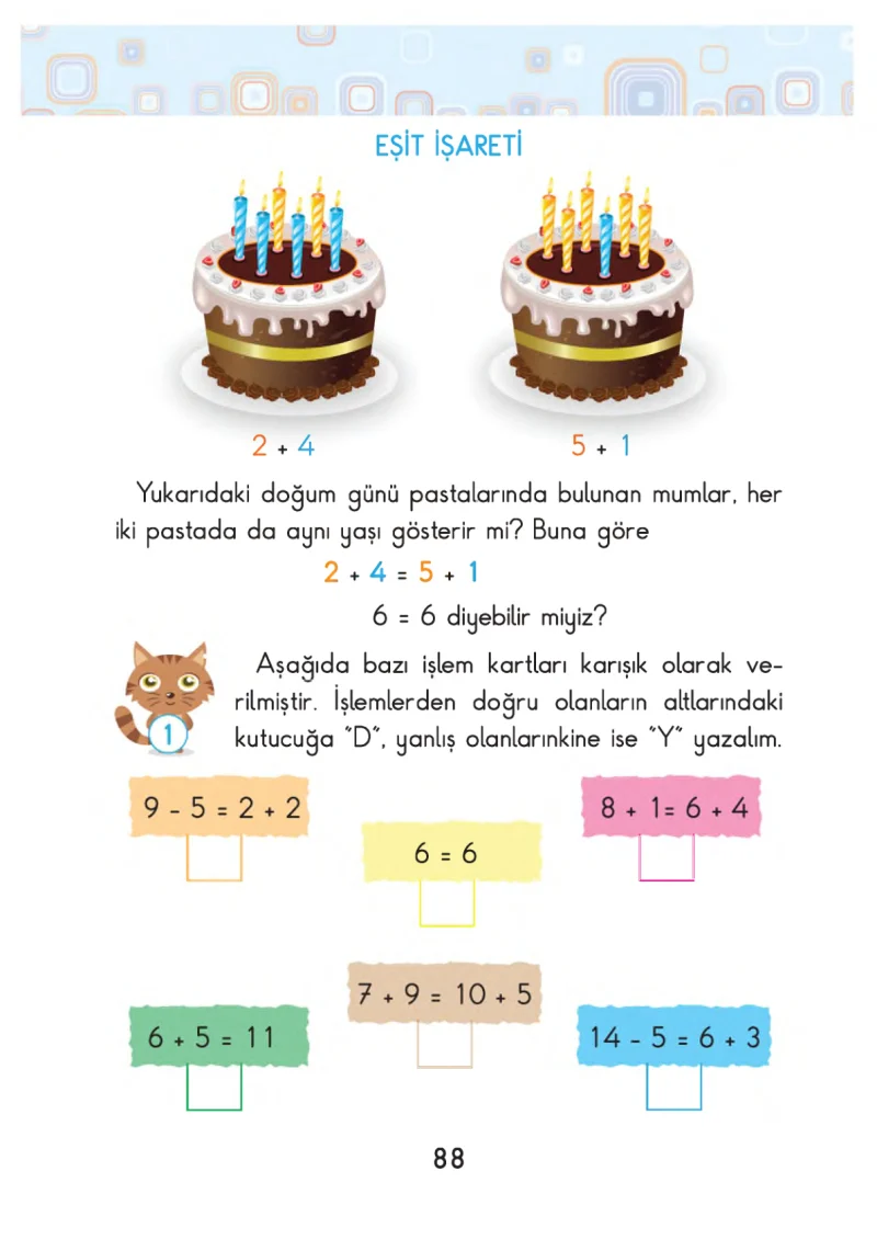 2. Sınıf Matematik Ders Kitabı Cevapları Pasifik Yayınları Sayfa 88