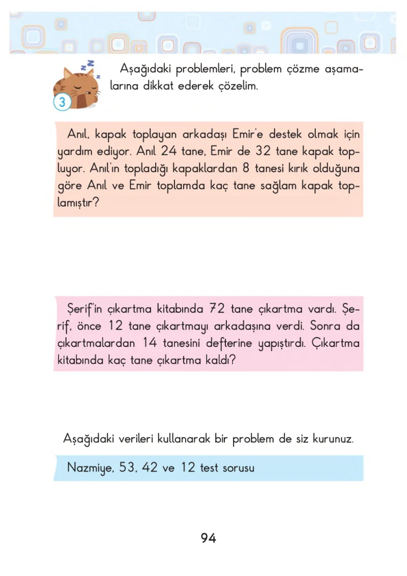 2. Sınıf Matematik Ders Kitabı Cevapları Pasifik Yayınları Sayfa 94