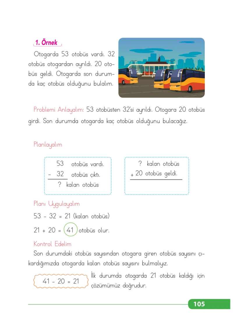 2. Sınıf Matematik Ders Kitabı Cevapları Tekno Artı Yayınları Sayfa 105