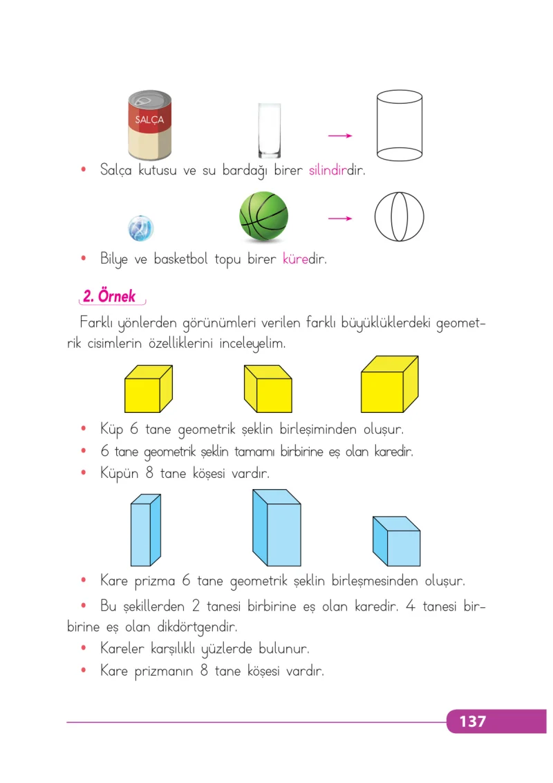 2. Sınıf Matematik Ders Kitabı Cevapları Tekno Artı Yayınları Sayfa 137