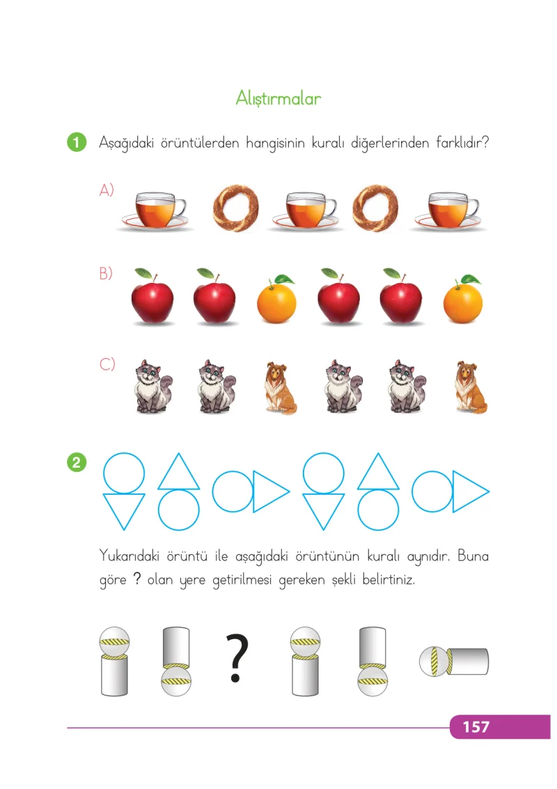 2. Sınıf Matematik Ders Kitabı Cevapları Tekno Artı Yayınları Sayfa 157
