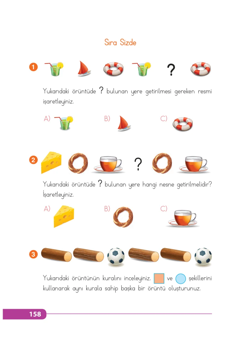 2. Sınıf Matematik Ders Kitabı Cevapları Tekno Artı Yayınları Sayfa 158