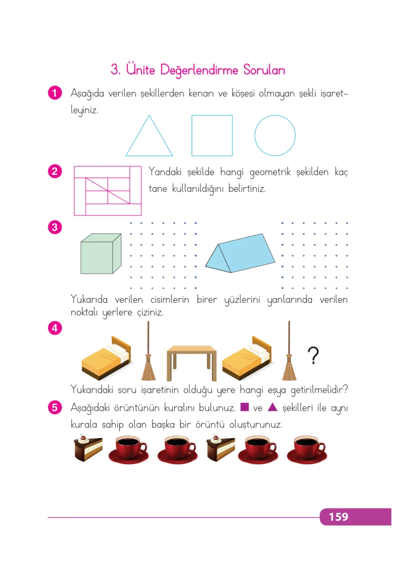 2. Sınıf Matematik Ders Kitabı Cevapları Tekno Artı Yayınları Sayfa 159