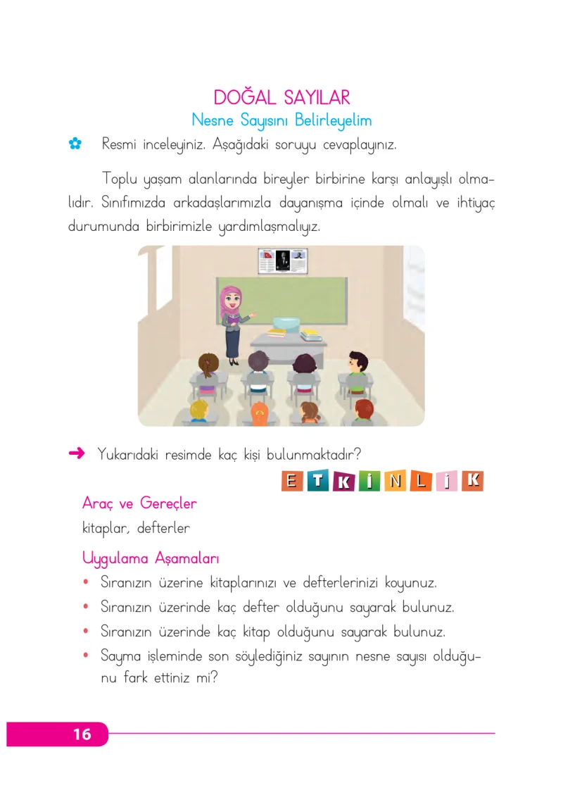 2. Sınıf Matematik Ders Kitabı Cevapları Tekno Artı Yayınları Sayfa 16