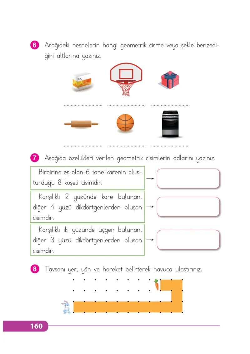 2. Sınıf Matematik Ders Kitabı Cevapları Tekno Artı Yayınları Sayfa 160