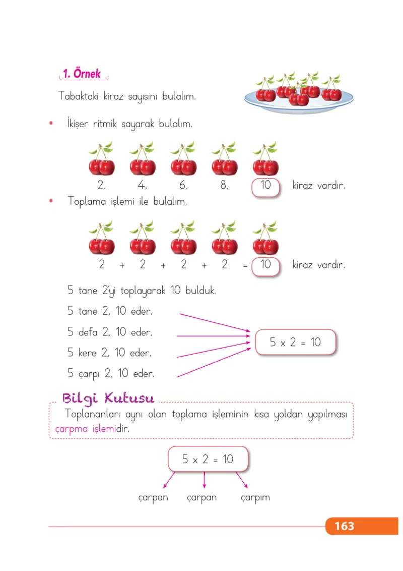2. Sınıf Matematik Ders Kitabı Cevapları Tekno Artı Yayınları Sayfa 163