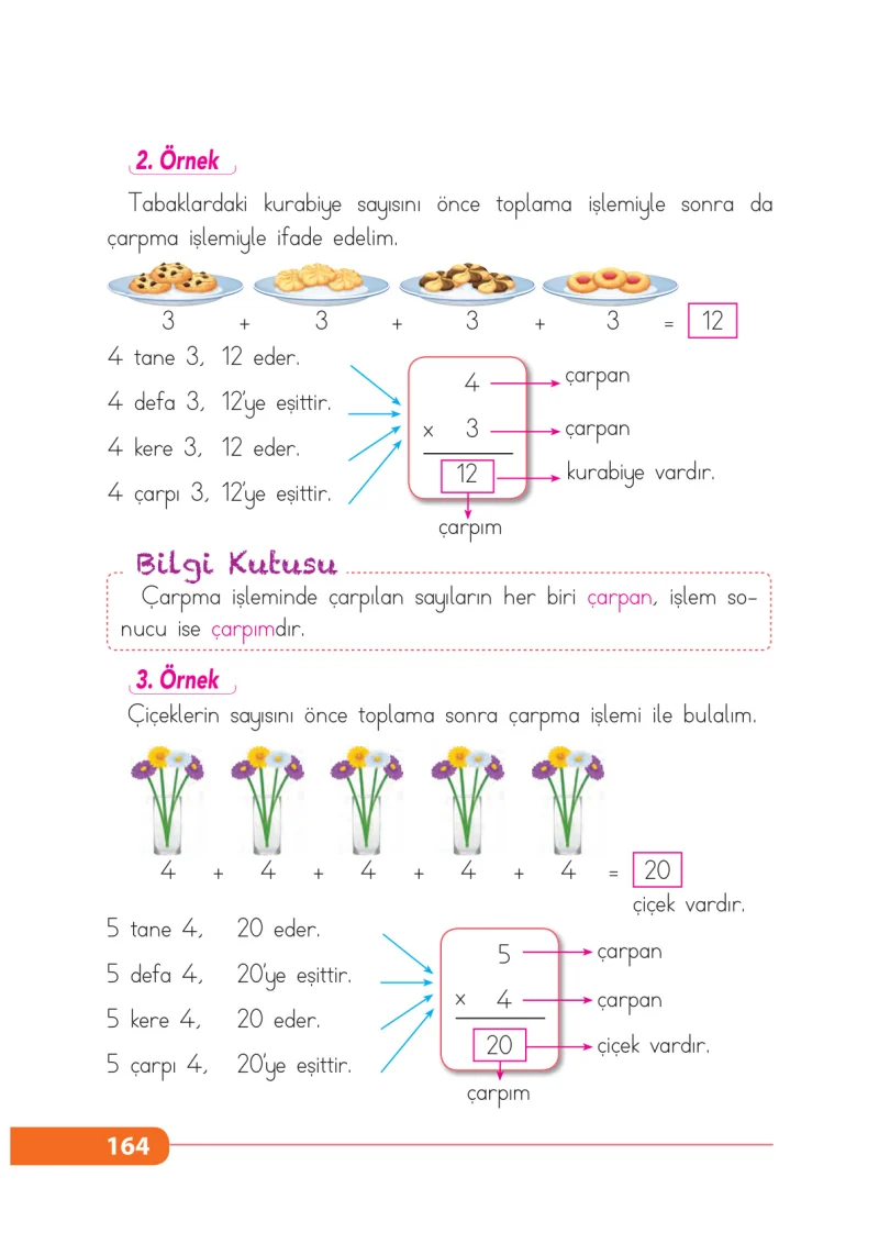2. Sınıf Matematik Ders Kitabı Cevapları Tekno Artı Yayınları Sayfa 164