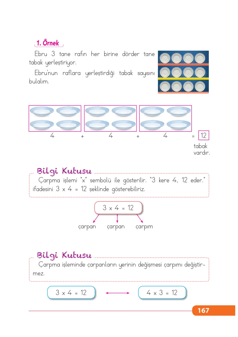 2. Sınıf Matematik Ders Kitabı Cevapları Tekno Artı Yayınları Sayfa 167