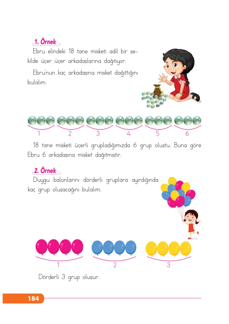 2. Sınıf Matematik Ders Kitabı Cevapları Tekno Artı Yayınları Sayfa 184
