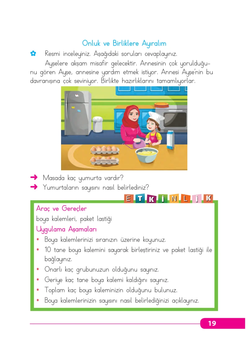 2. Sınıf Matematik Ders Kitabı Cevapları Tekno Artı Yayınları Sayfa 19