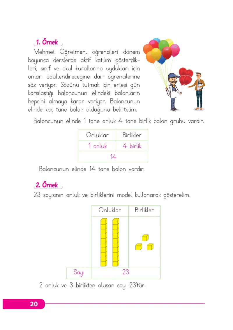 2. Sınıf Matematik Ders Kitabı Cevapları Tekno Artı Yayınları Sayfa 20