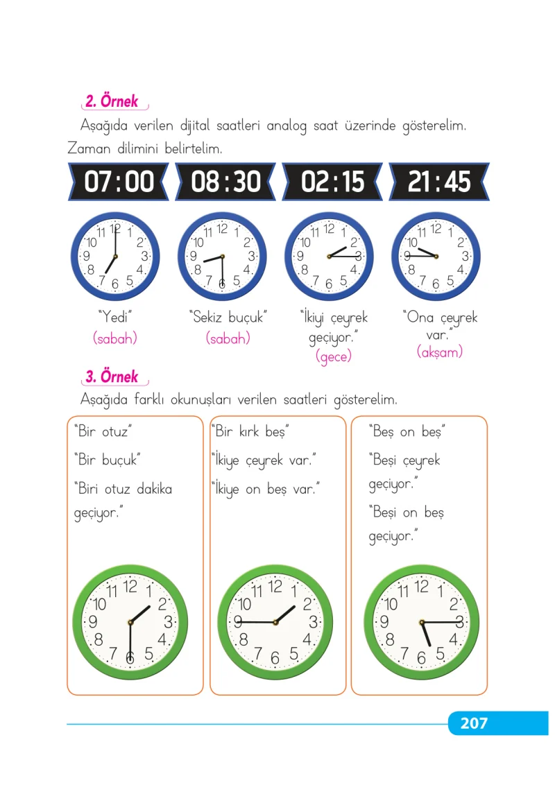 2. Sınıf Matematik Ders Kitabı Cevapları Tekno Artı Yayınları Sayfa 207
