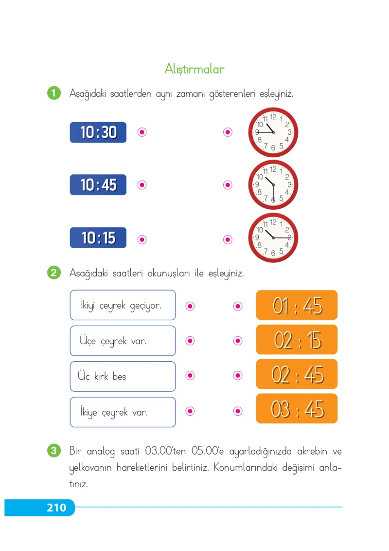 2. Sınıf Matematik Ders Kitabı Cevapları Tekno Artı Yayınları Sayfa 210