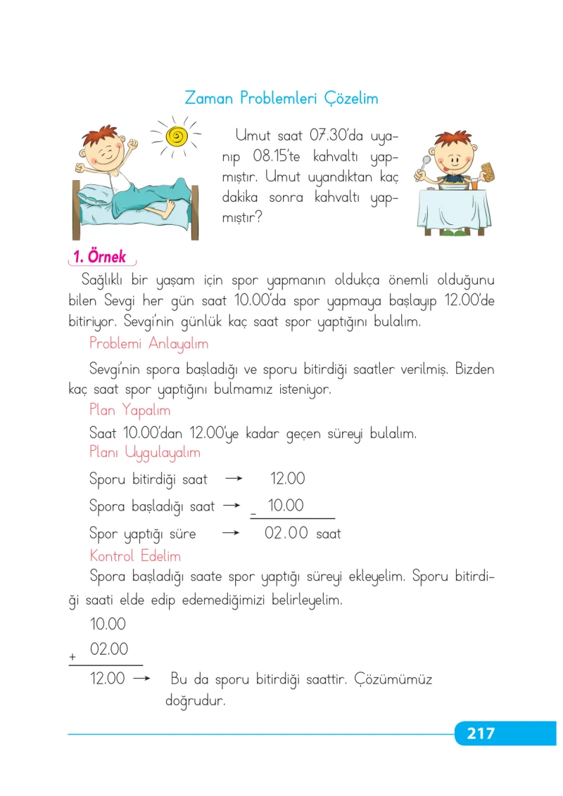 2. Sınıf Matematik Ders Kitabı Cevapları Tekno Artı Yayınları Sayfa 217