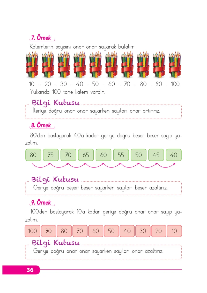 2. Sınıf Matematik Ders Kitabı Cevapları Tekno Artı Yayınları Sayfa 36