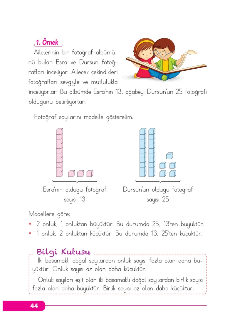 2. Sınıf Matematik Ders Kitabı Cevapları Tekno Artı Yayınları Sayfa 44