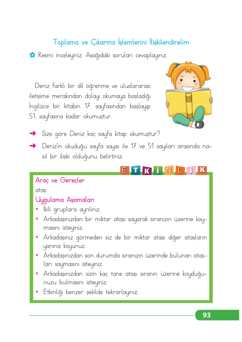 2. Sınıf Matematik Ders Kitabı Cevapları Tekno Artı Yayınları Sayfa 93