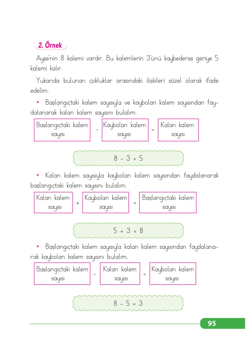 2. Sınıf Matematik Ders Kitabı Cevapları Tekno Artı Yayınları Sayfa 95