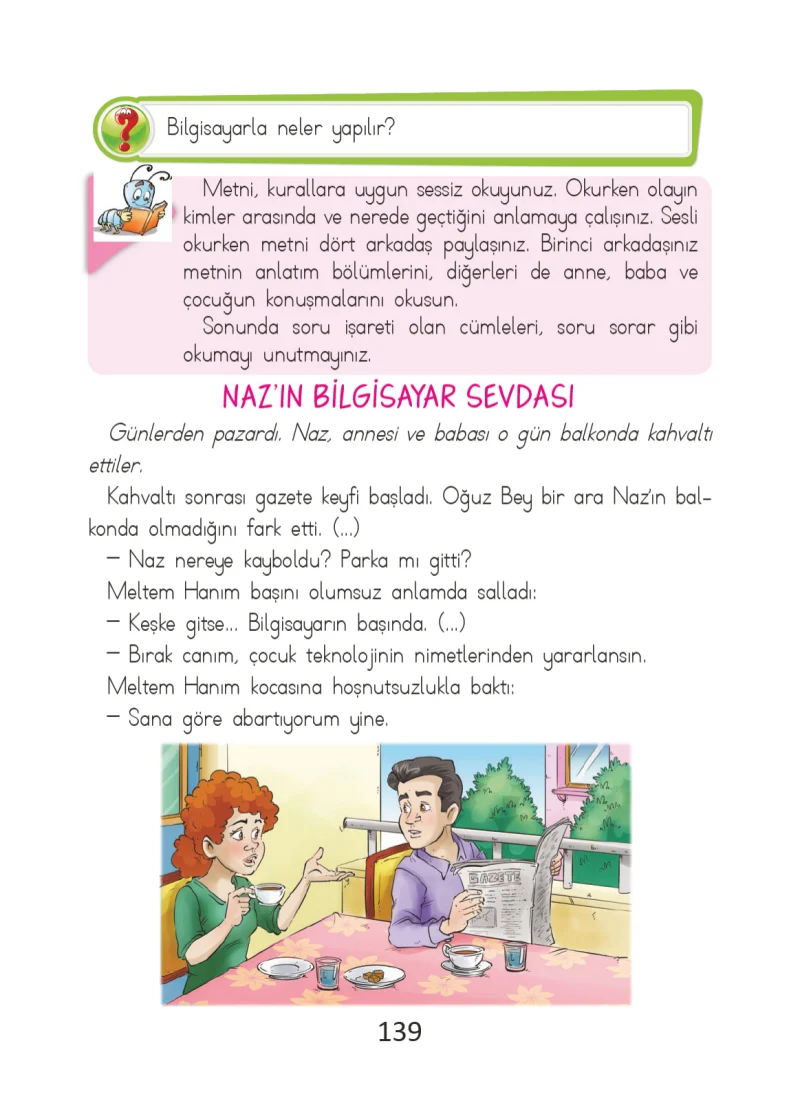 2. Sınıf Türkçe Ders Kitabı Cevapları Ada Matbaacılık Yayıncılık Sayfa 139