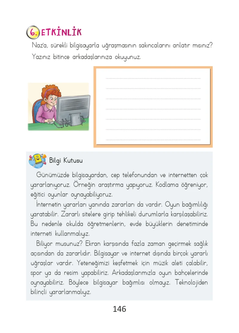 2. Sınıf Türkçe Ders Kitabı Cevapları Ada Matbaacılık Yayıncılık Sayfa 146