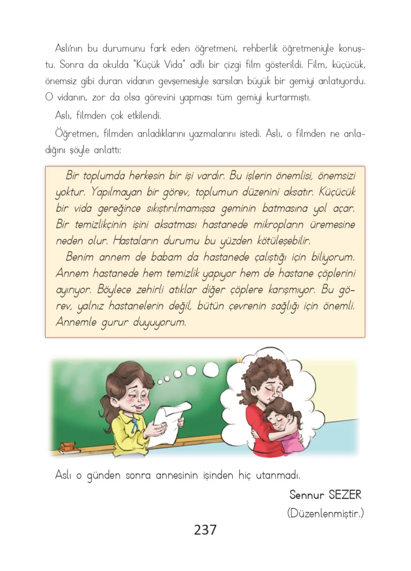 2. Sınıf Türkçe Ders Kitabı Cevapları Ada Matbaacılık Yayıncılık Sayfa 237