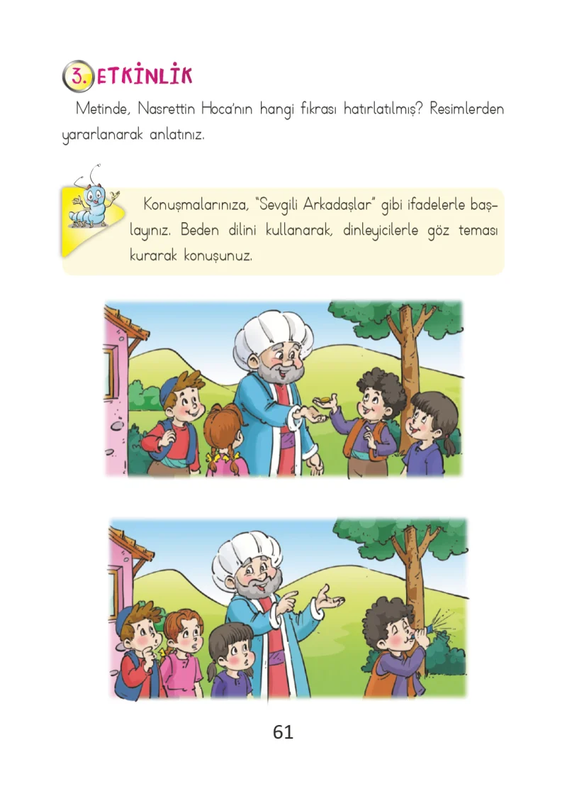 2. Sınıf Türkçe Ders Kitabı Cevapları Ada Matbaacılık Yayıncılık Sayfa 61
