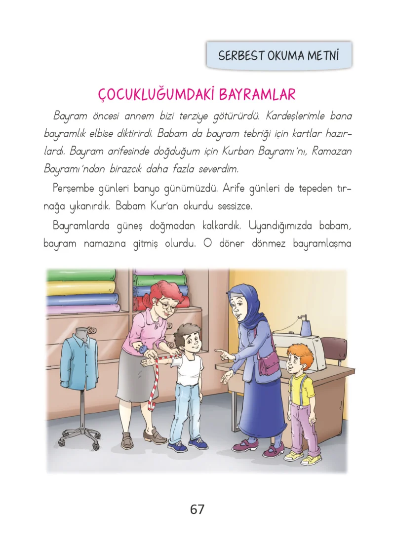 2. Sınıf Türkçe Ders Kitabı Cevapları Ada Matbaacılık Yayıncılık Sayfa 67