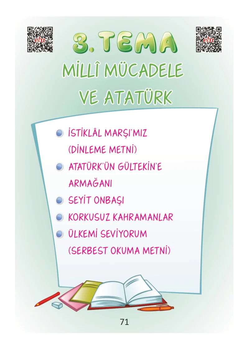 2. Sınıf Türkçe Ders Kitabı Cevapları Ada Matbaacılık Yayıncılık Sayfa 71