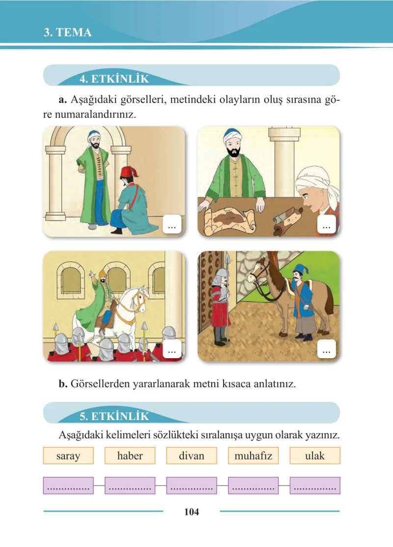 2. Sınıf Türkçe Ders Kitabı Cevapları Bilim ve Kültür Yayınları Sayfa 104