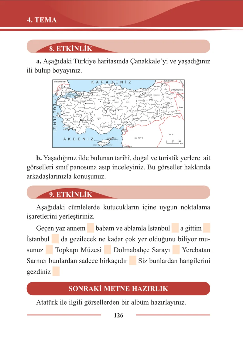 2. Sınıf Türkçe Ders Kitabı Cevapları Bilim ve Kültür Yayınları Sayfa 126