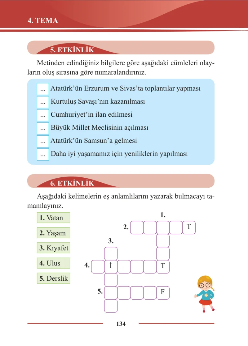 2. Sınıf Türkçe Ders Kitabı Cevapları Bilim ve Kültür Yayınları Sayfa 134