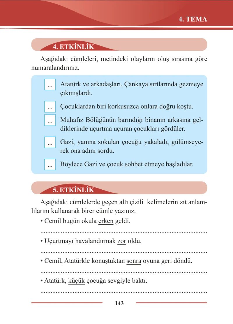 2. Sınıf Türkçe Ders Kitabı Cevapları Bilim ve Kültür Yayınları Sayfa 143