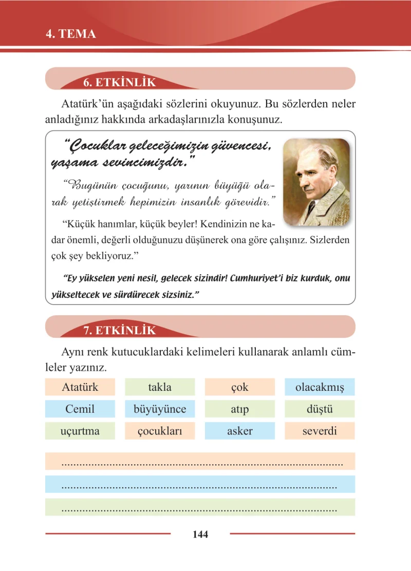 2. Sınıf Türkçe Ders Kitabı Cevapları Bilim ve Kültür Yayınları Sayfa 144