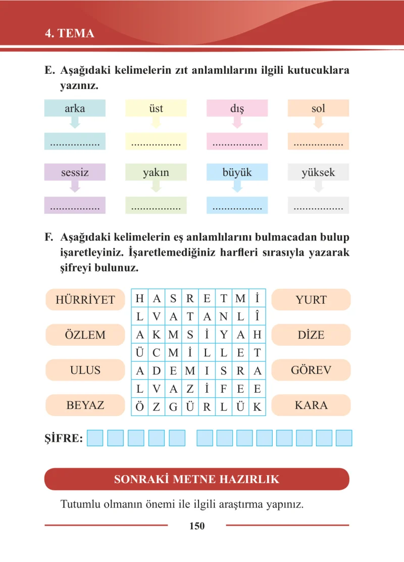 2. Sınıf Türkçe Ders Kitabı Cevapları Bilim ve Kültür Yayınları Sayfa 150