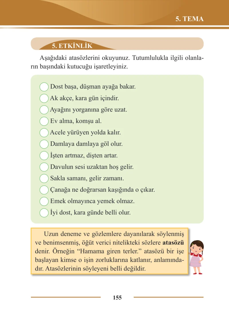 2. Sınıf Türkçe Ders Kitabı Cevapları Bilim ve Kültür Yayınları Sayfa 155