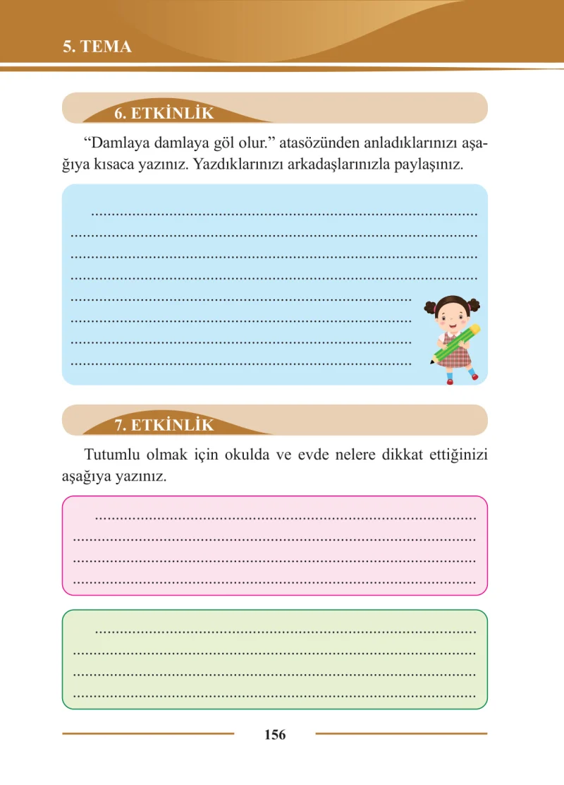 2. Sınıf Türkçe Ders Kitabı Cevapları Bilim ve Kültür Yayınları Sayfa 156