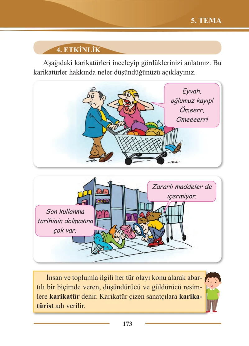2. Sınıf Türkçe Ders Kitabı Cevapları Bilim ve Kültür Yayınları Sayfa 173